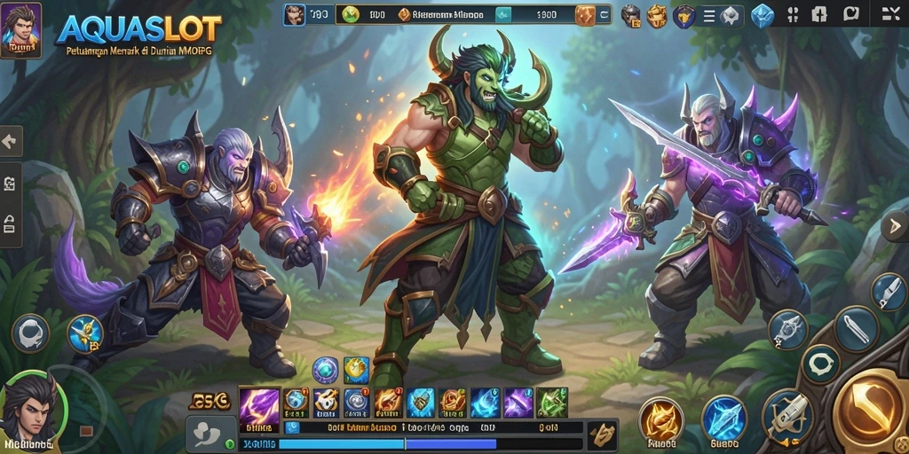 Gambaran gameplay seru dalam AQUASLOT yang penuh petualangan.