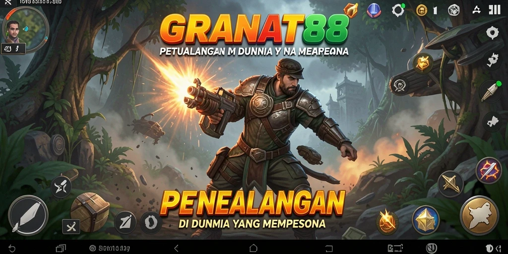 Screenshot utama GRANAT88 menunjukkan aksi petualangan mendebarkan di dunia yang penuh tantangan.