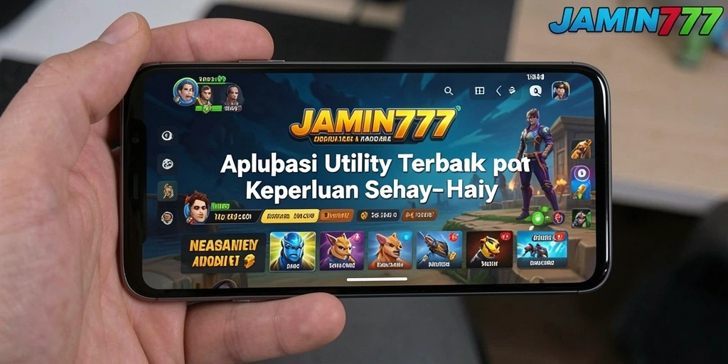 Tampilan utama JAMIN777 dengan fitur Utility canggih.