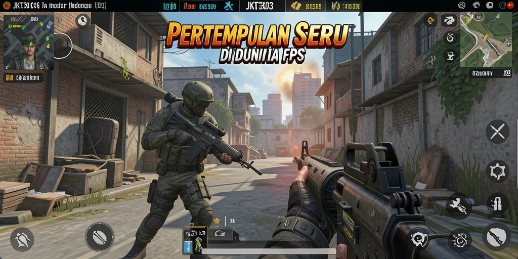 Screenshot menampilkan aksi tembak-menembak di game <strong>JKT303</strong>.