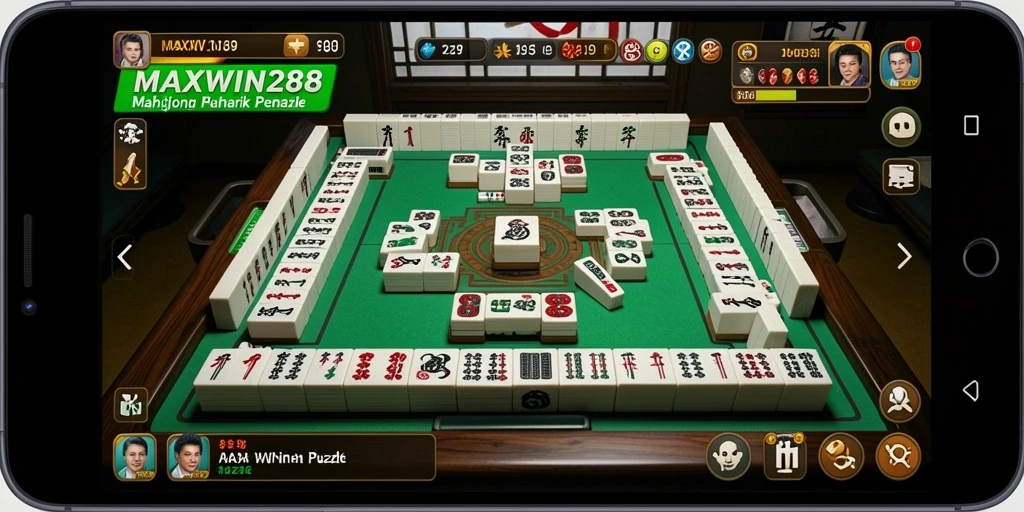 Screenshot gameplay <strong>MAXWIN288</strong> menampilkan aksi seru dari permainan Mahjong.
