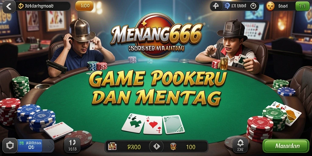 Tampilan gameplay Poker yang menarik dan seru dalam MENANG666.
