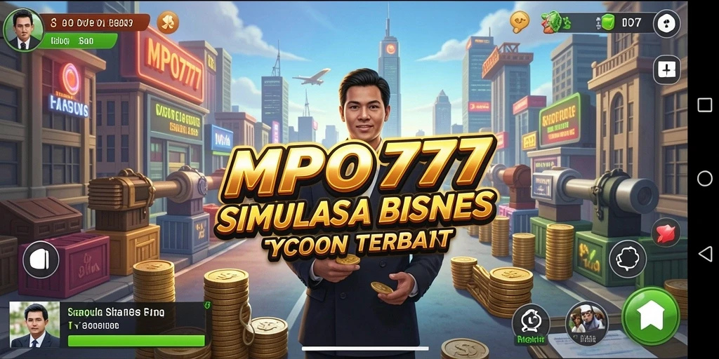 Tampilan gameplay MPO777 menampilkan simulasi manajemen bisnis yang menarik.