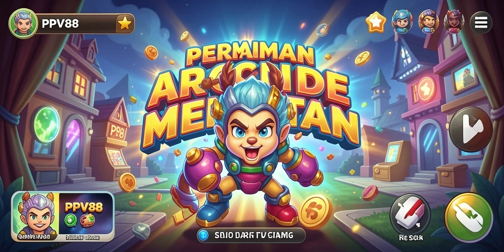Screenshot permainan PPV88 menampilkan aksi gameplay Arcade yang menegangkan.