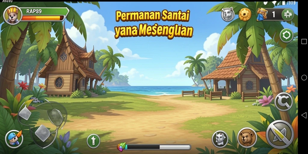 Screenshot menunjukkan aksi seru dalam RAP89 yang mengasyikkan.