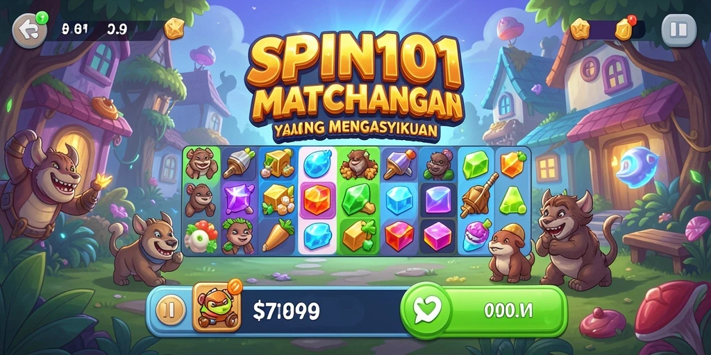Tampilan gameplay SPIN101 yang seru dan menantang.