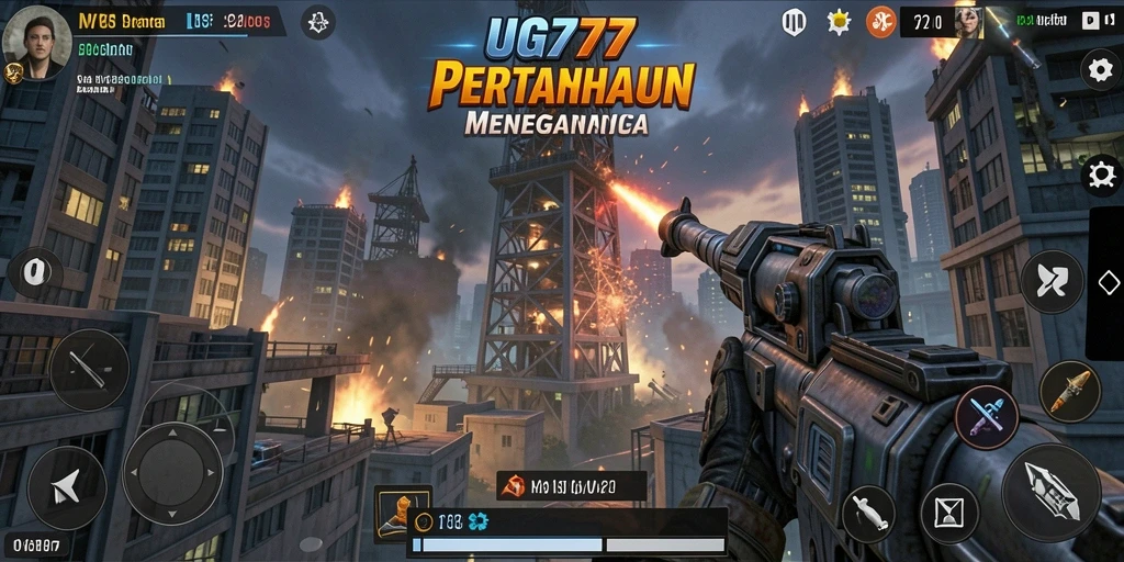 Tampilan gameplay UG777 yang seru dalam pertarungan Tower Defense.