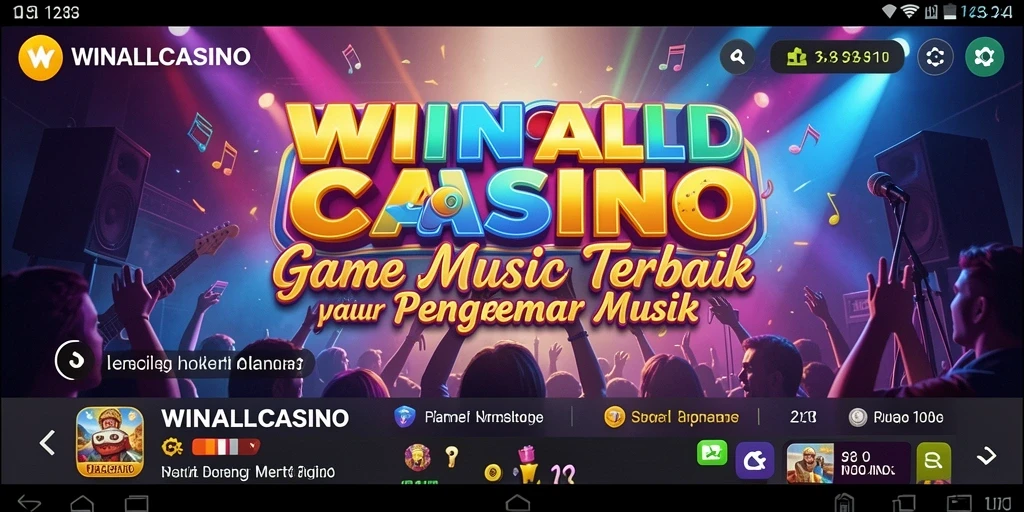 Tampilan gameplay <strong>WINALLCASINO</strong> saat bermain musik bersama teman-teman.